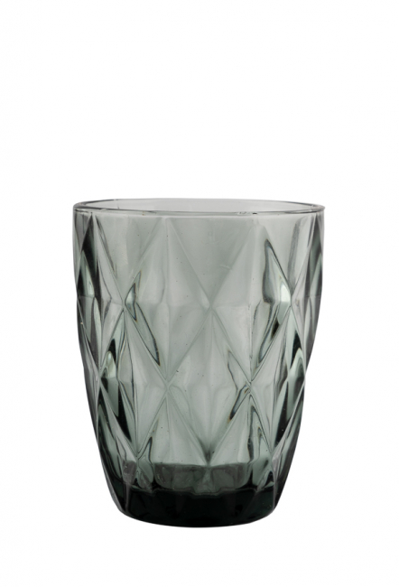 WATER GLASS LOW GRAY COLOR 10X8. 5CM
