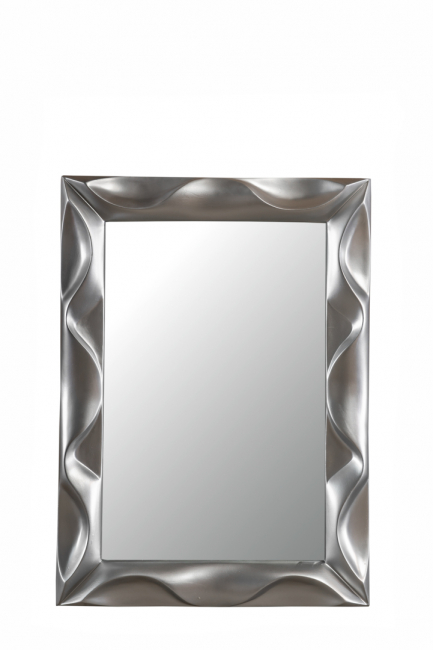 MIRROR WAVY POLYESTER CHAMPAGNE SIZE WITH FRAME 83X6X113CM HEIGHT.DIMENSION MIRROR 63X9