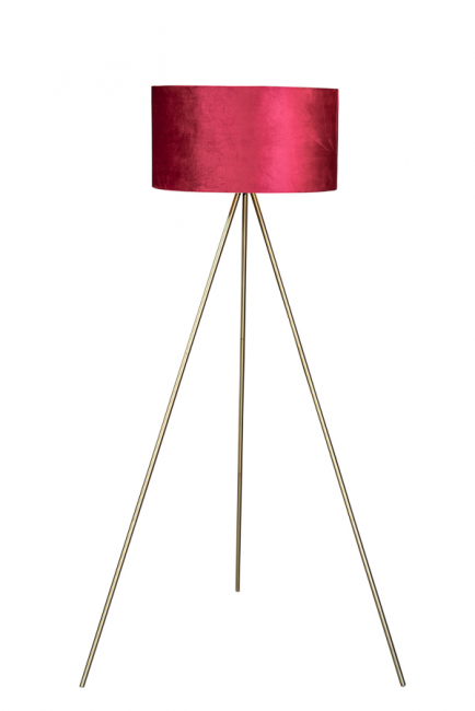 LAMP WITH TRIPOD RED 45X148CM